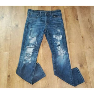 American Eagle Men Jeans Size 30X30 Airflex Athletic Skinny Distressed